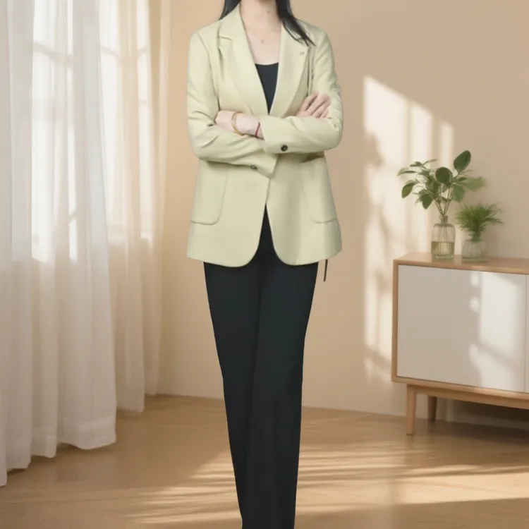 2115-时尚百搭气质简约设计感西服外套