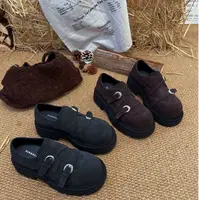 小小苏薄款圆头修面秋季法式春季单鞋百搭豆豆鞋帆布鞋EQX55821