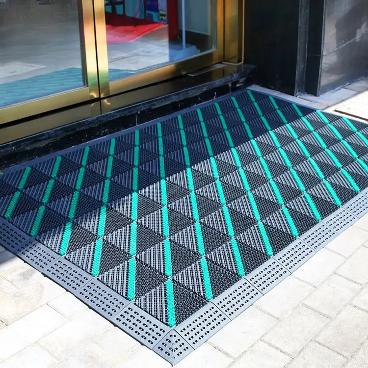 室外地垫酒店进门商用防滑垫商场门口脚垫三合一户外拼接除尘地毯