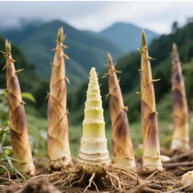 筠连大雪山新鲜春笋嫩脆罗汉笋现挖切根美味食材