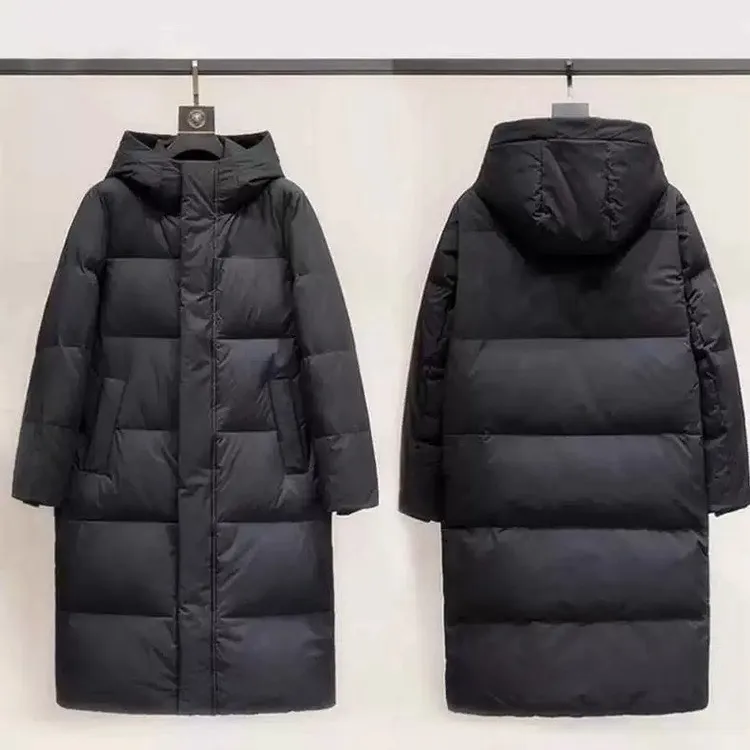 登格尔卡羽绒服男款冬季新款中长款白鹅绒加厚休闲时尚保暖外套男