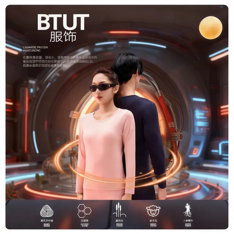 BTUT【香蒲绒暖宝宝】秋冬莱赛尔人参石墨烯光合科技保暖套装 盒装