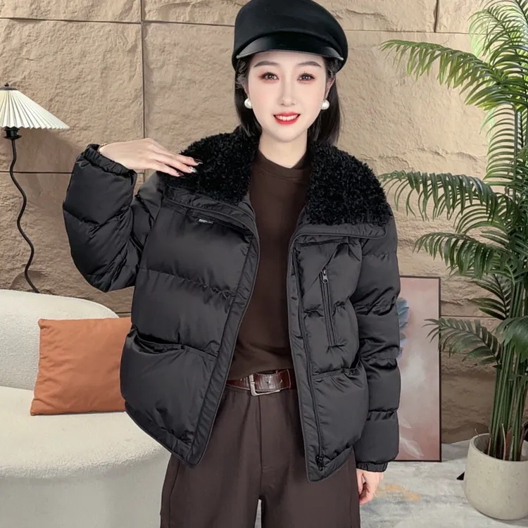 新款冬季厚保暖冬季加厚棉服保暖外套女显瘦气质外套