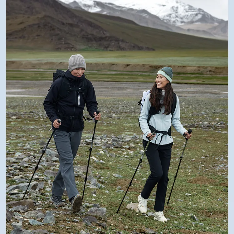 【软壳衣】挪客连帽软壳外套防风防泼薄绒户外登山徒步男女抓绒外套