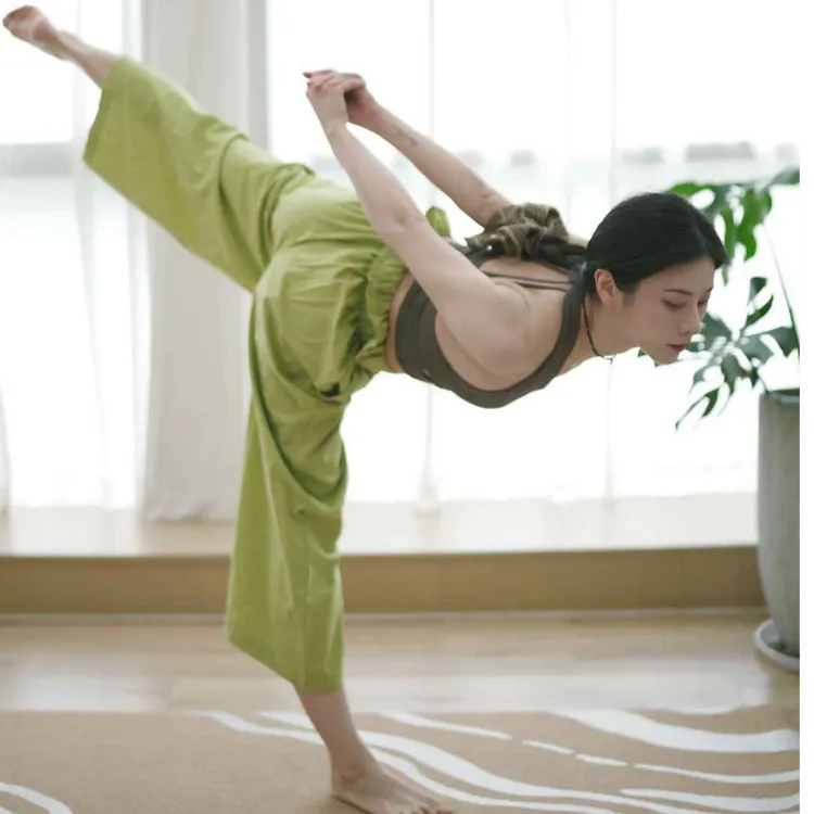 复古文艺-韩系花苞裤全棉女休闲裤运动健身普拉提瑜伽舞蹈裤