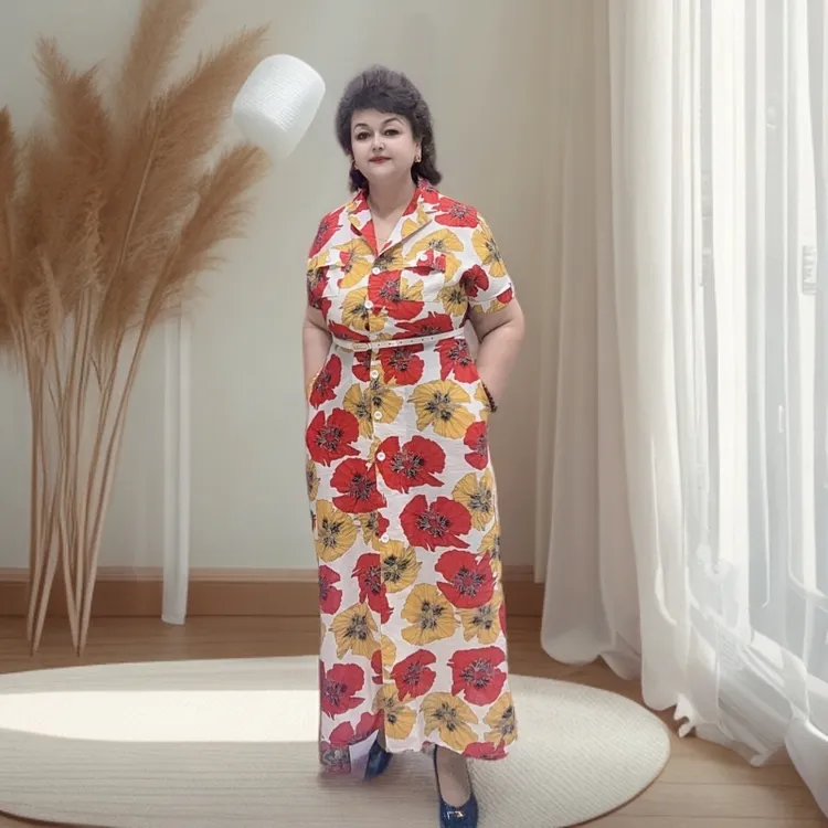 2025新款夏季优雅仙气风显瘦森系透气中长款法式长裙连衣裙轻奢