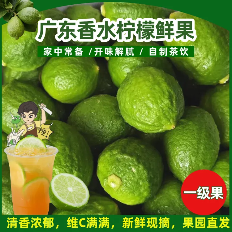 【一级果】广东香水柠檬鲜果 手打柠檬茶专用 新鲜现采 果园直发