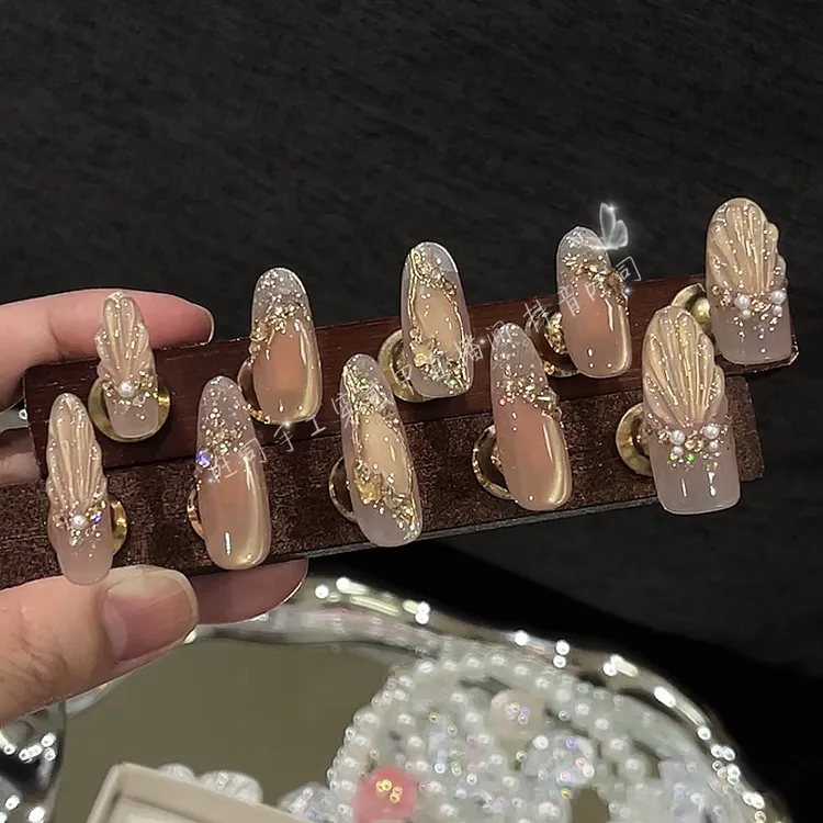 【我的楼兰】纯手工穿戴甲美甲可拆卸穿戴式持久反复使用 HKk