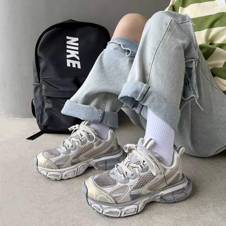 老爹鞋男ins超火百搭厚底拼色情侣运动鞋2025春夏新款春鞋小白鞋