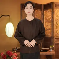 【东方婵韵】真丝香云纱上衣DFCY25499