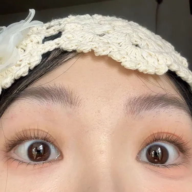 花见野【超自然款】假睫毛婴儿弯黑棕色无梗轻盈高品质免胶新手A1