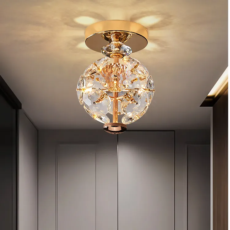 过道灯走廊灯玄关入户创意轻奢网红吸顶灯阳台灯法式艺术玄关灯