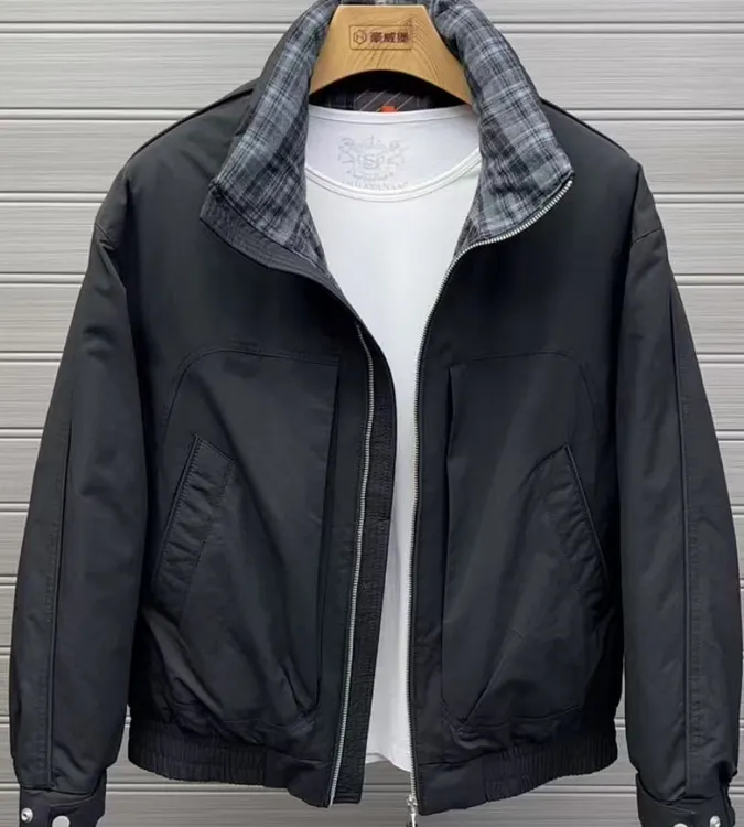 新款高品质男士立领休闲百搭夹克外套