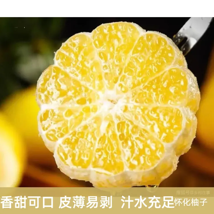 【原产地果农直发】正宗怀化岩垅黄金贡柚像山青香春小柚子纯甜果