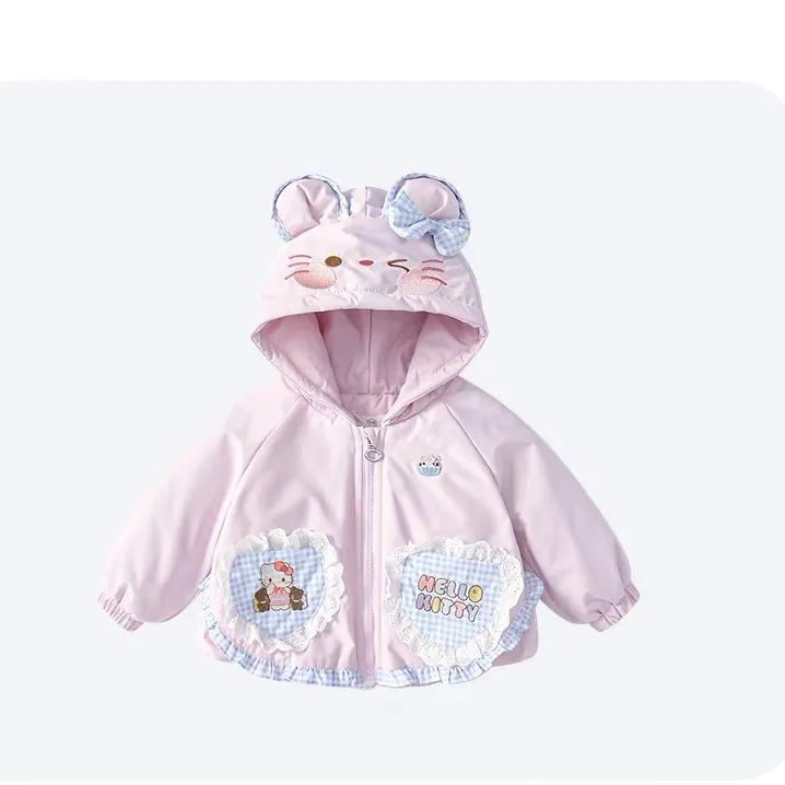 儿童棉服加绒外套2025新款秋冬棉衣宝宝夹棉加厚连帽防风保暖上衣