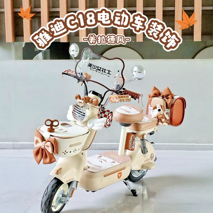 适用雅迪C18电动车脚垫坐垫套后备箱车框包手机支架后视镜挡风板