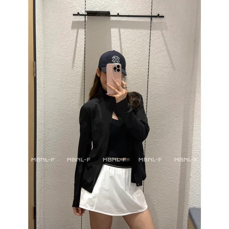 MBNL-F“网球系列“ 极简运动松紧腰半身裙-含裤衬 秦磊XM-XKZ5954