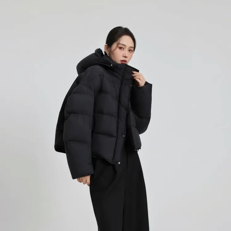 90白鸭绒短款羽绒服冬季泡芙休闲百搭小个子宽松