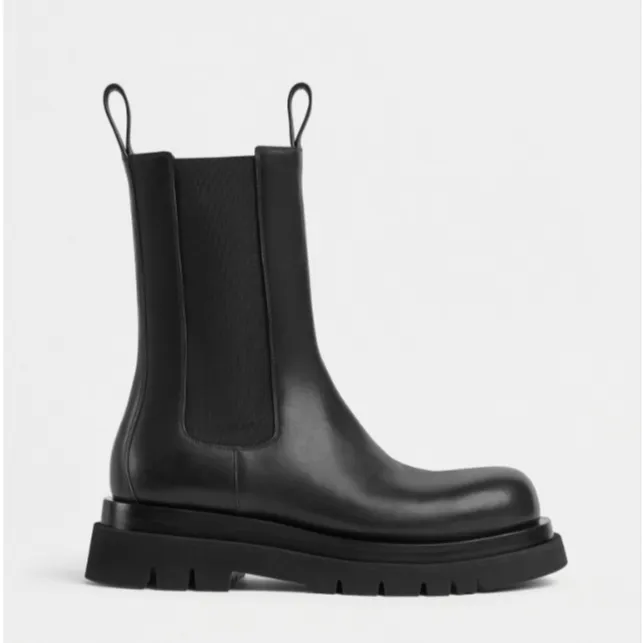 未使用 BOTTEGA VENETA/葆蝶家 汤/TP033679/LUG 马丁靴 黑色