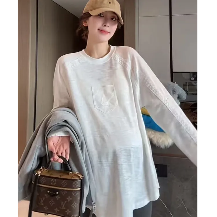 徐靖靖【秋风细语】帆船打底衫韩版卫衣百搭洋气内搭T恤女装2509225