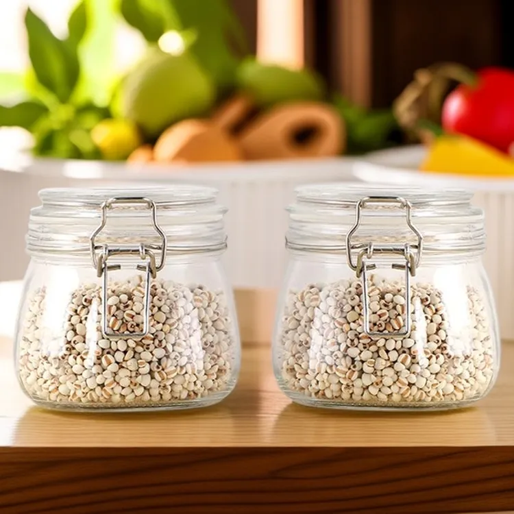 （500ml两只装）加厚玻璃罐泡菜坛腌萝卜五谷杂粮泡果酒储物密封罐