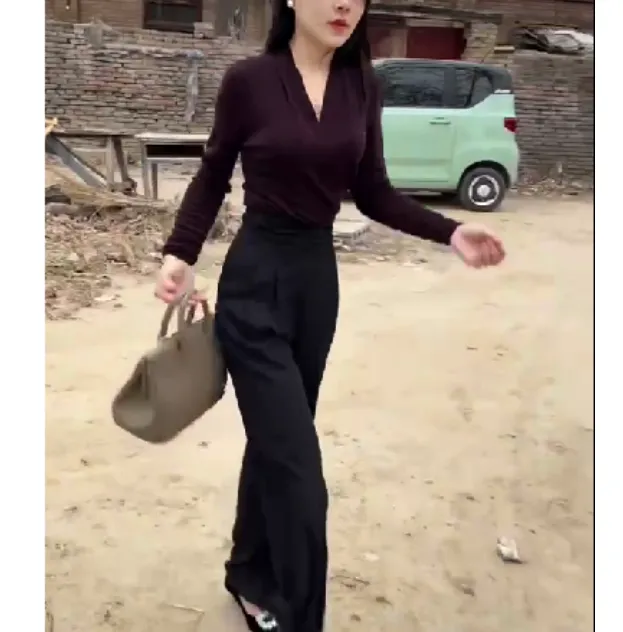 2024春季新款时尚女装网红潮流气质靓丽漂亮上衣裤子M0