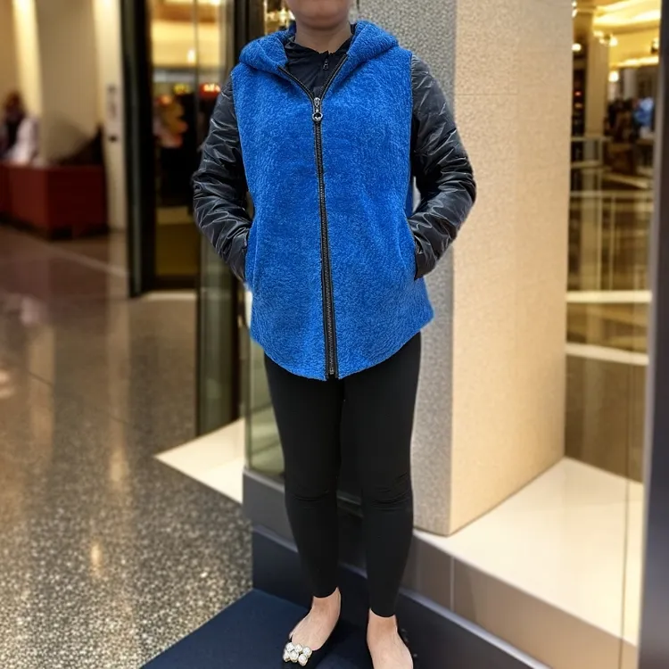 女款长款皮草大衣