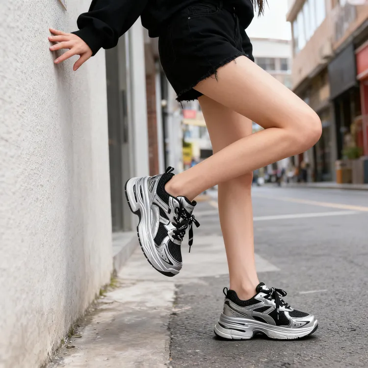 加大加肥G966新款厚底老爹鞋百搭休闲运动鞋（以主播手里实物为主）