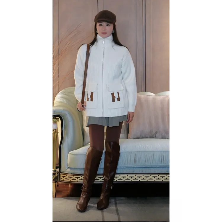 璇之恋·王璇·雪国冻龄外套（米白色）·王璇原创设计