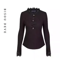 【小呆鸟专享】纸片人坑条毛衣MA21018034