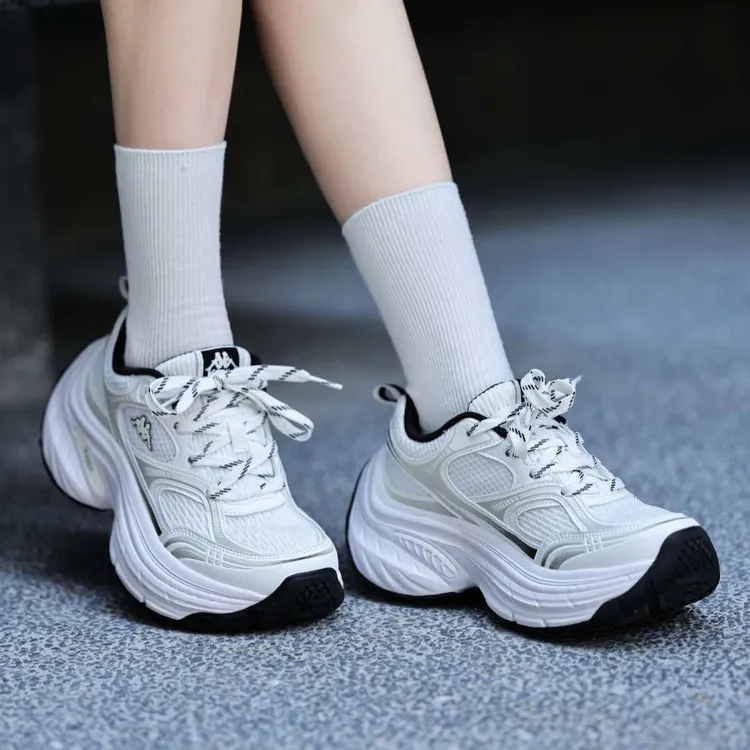 【冷杉】Kappa/卡帕运动鞋背靠背秋季百搭增高女鞋厚底运动鞋16CJ