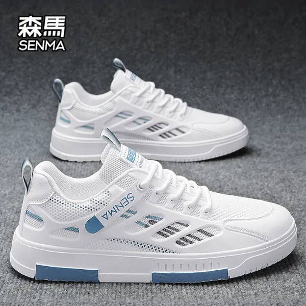 森马夏季新款网面鞋休闲板鞋透气百搭男鞋不臭脚不闷脚小白鞋男款