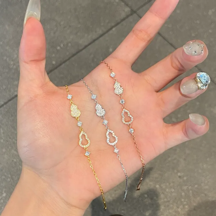 925银手链 金财葫芦宝纯银手链古着老钱风气质小众送女友七夕礼物