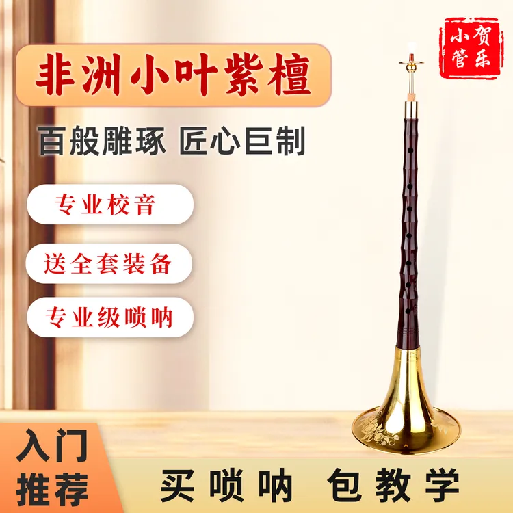 厂家直销精选专业小叶檀初学者唢呐全套专用声音优美唢呐乐器