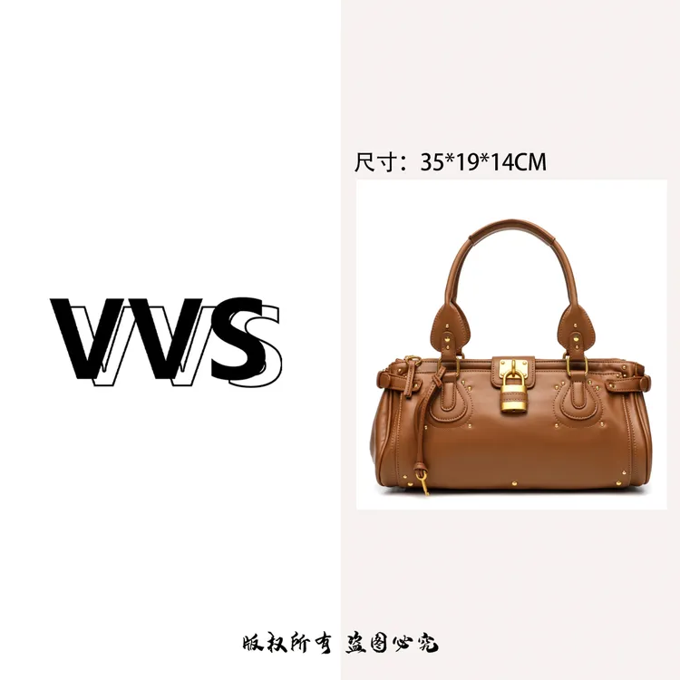 卡尔 蔻斯复古通勤大锁扣手提包CK251025K棕色