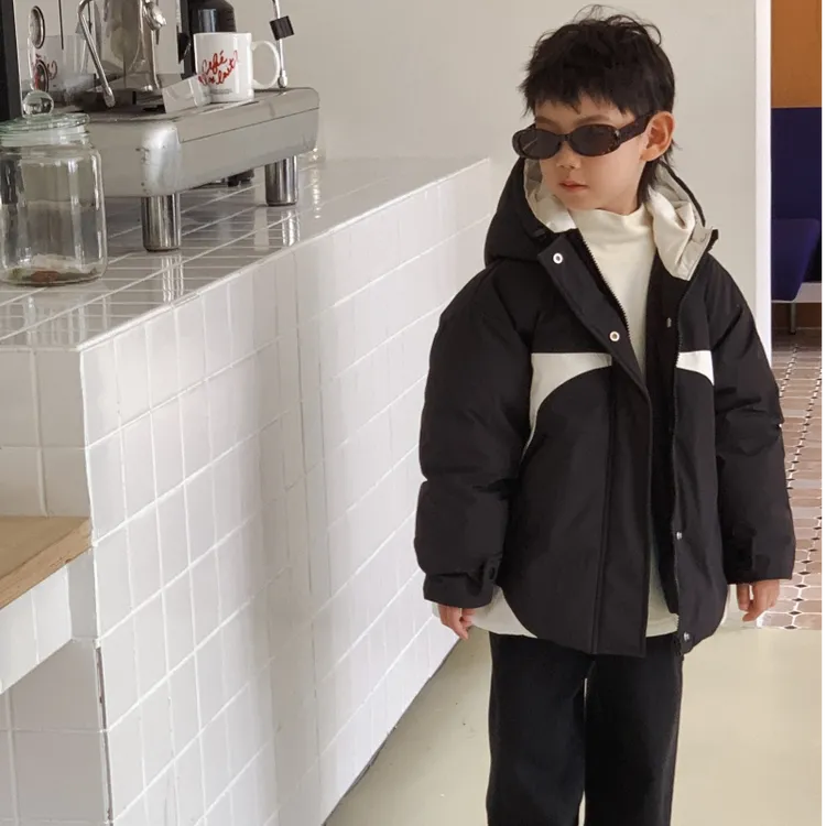 男童羽绒服中长款潮牌羽绒服90白鸭绒冬季新款保暖厚实派克羽绒