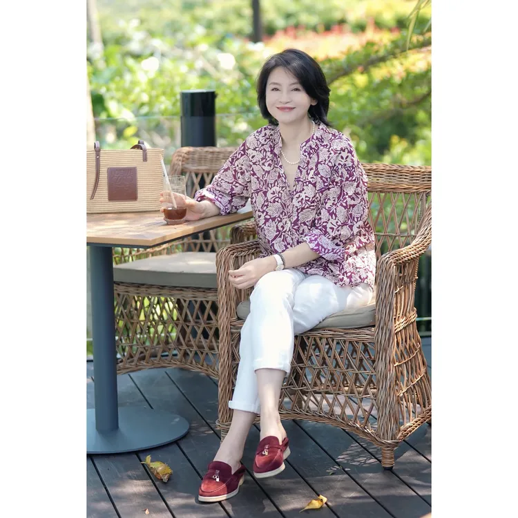 我是摩羯 邂逅苏梅岛 60支精梳棉数码印花落肩九分袖秋小衫