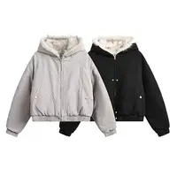 2218 美式复古短款座山雕棉服男女款潮牌情侣加厚连帽棉衣外套