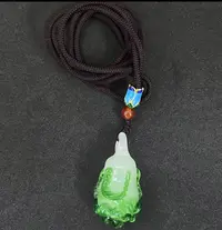    淄博手作非遗琉璃白菜“百财聚来”家居摆件