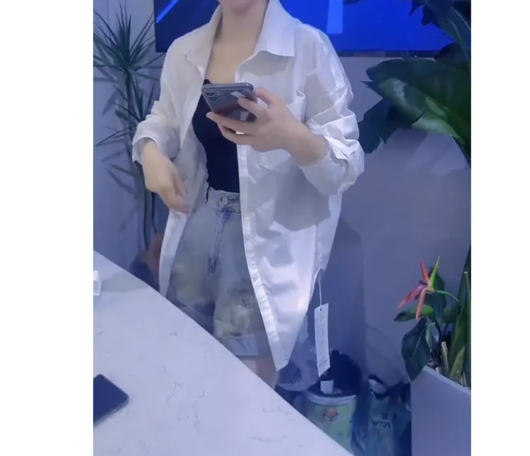 2025春季新款时尚女装爆款轻熟搭配条纹衬衫上衣裤子女珍V10