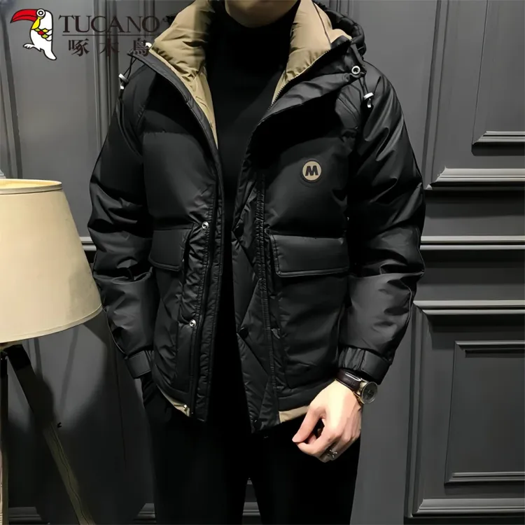 TUCANO/啄木鳥痞帅冬季新款服连帽男士潮流羽绒棉服外套保暖加厚