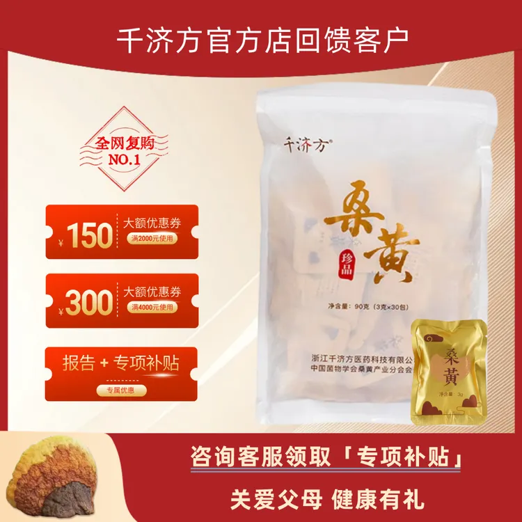 【官方】千济方桑黄珍品桑黄​​独立包装养生壶煎煮长白山仿野生种植