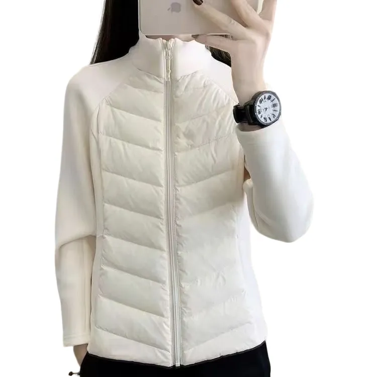 小蛮腰瑜伽服立领拼接保暖时尚厚款秋冬老钱风松弛感女装贵气