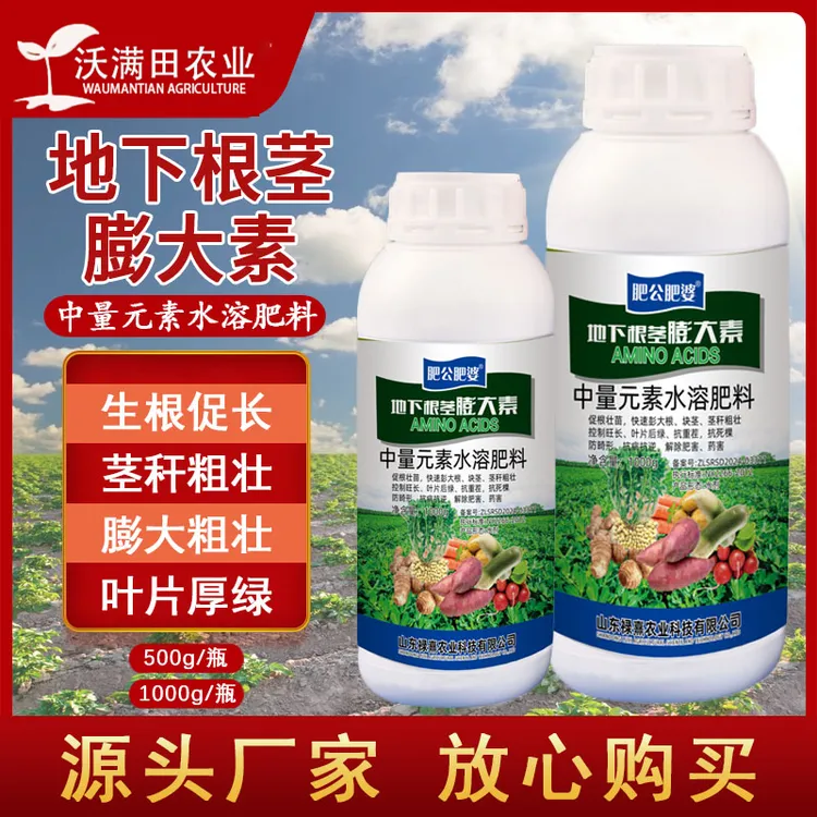 地下根茎膨大素红薯大蒜土豆花生马蹄山药芋头大姜通用膨大增产肥