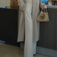 承国风羊绒羊毛裤直筒裤AH42KZ228