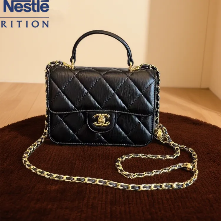 小香风菱格链条包2025新款女士单肩斜挎手提包时尚高级感轻奢女包