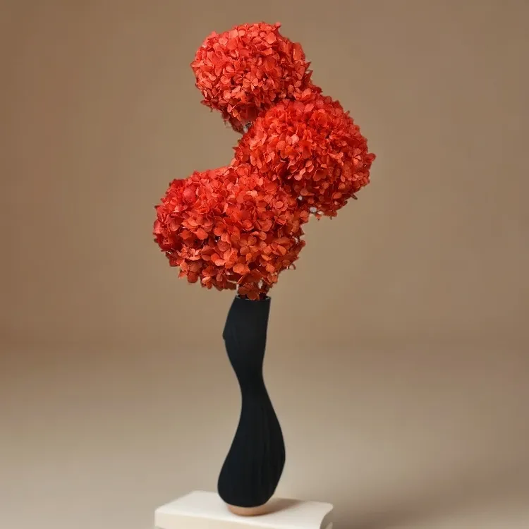 【高级红绣球】永生花大叶绣球花单插居家装饰轻奢风搭配摆放简约风
