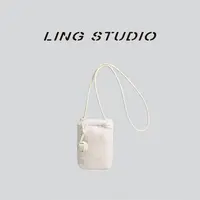 LING/STUDIO『云朵口袋』简约时尚假日风法式单肩斜挎包5080383