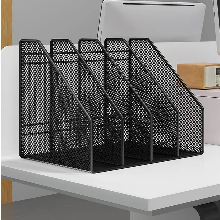 金属文件收纳架办公桌置物架文件夹收纳盒档案资料办公室用品大全