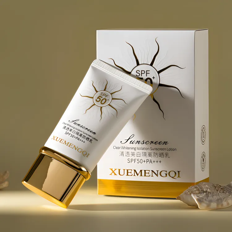 美白+防晒+隔离三合一防晒霜SPF50+PA+++防水防汗防紫外线不假白